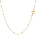 thumbnail image 1 of 14k Yellow Gold Rope Chain Necklace, 0.4mm, 20", 1 of 1