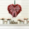 thumbnail image 5 of RBCKVXZ Valentine's Day Heart Wreath, Artificial Flower Wreaths for Front Door with Artificial Red Roses for Gifts Anniversary Wedding Candlelight Dinner Decor, 5 of 7