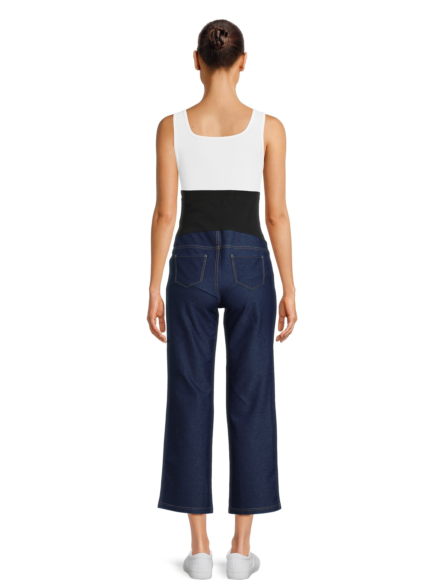 Time and Tru Maternity Essentials Straight Leg Jeggings, 27" Inseam, Sizes S-XXL