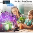 thumbnail image 2 of Plant Lighting, Plant LED Table Lamp, Growth Light Growth Light, 2 Clip Lights 40W, Black (USB, No Adapter), 2 of 5