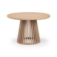 thumbnail image 3 of Plank+Beam 48" Lido Round Dining Table, Solid Wood Minimalist Kitchen Table for 4, Blonde, 3 of 10