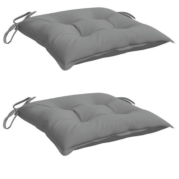 Outdoor Cushion For Set of 2, Square Gray Oxford Fabric