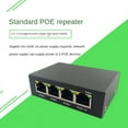 thumbnail image 3 of 4 Port Gigabit POE Extender 100/1000M Network Switch Extender IEEE802.3Af/At Plug&Play for PoE Switch NVR IP Camera AP, 3 of 8