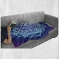 thumbnail image 6 of Star Mandala Soft Flannel Fleece Throw Blanket, Geometry Elements Doodle Style Hearts and Floral Pattern, Cozy Plush for Indoor and Outdoor Use, 50" x 70", Multicolor, by Ambesonne, 6 of 6
