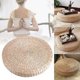 thumbnail image 3 of Tatami Cushion Round Padded Stool Soft Yoga Straw Mat Eco-Friendly Floor Cushion Sitting Knitted Garden Dining Room Outdoor Home Decor 40cm, 3 of 5