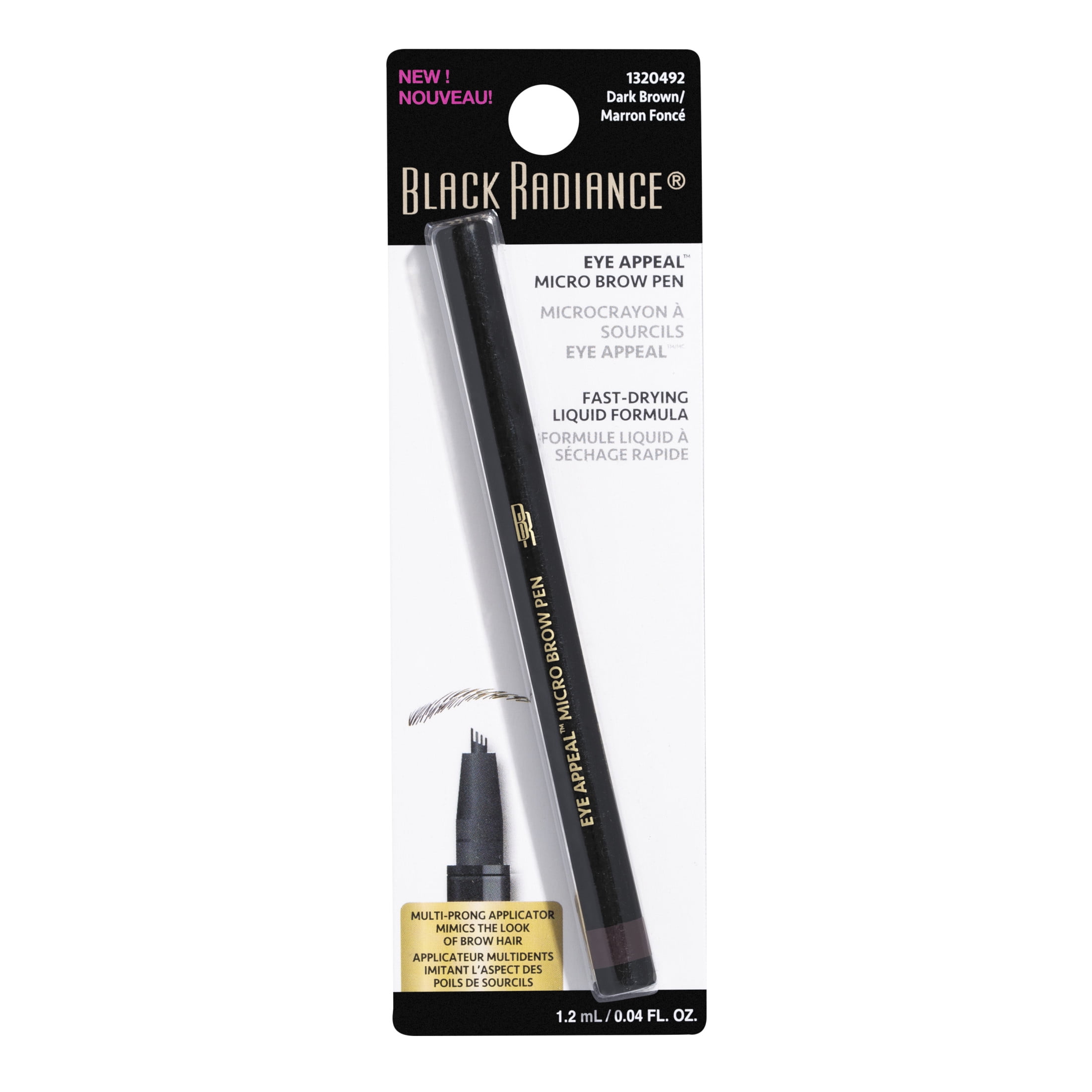 Black Radiance Eye Appeal Micro Eyebrow Pen - Dark Brown