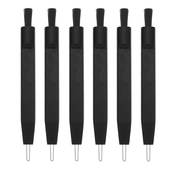 8 cepillos de limpieza para audífonos: pequeños cepillos de nailon con gancho en forma de U, herramientas de limpieza para amplificadores, accesorios para eliminar el polvo y la suciedad.