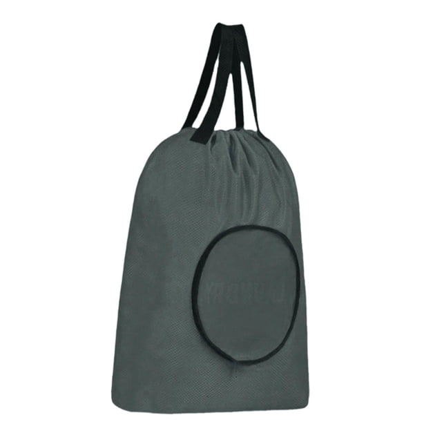 Bolsa de lavandería de viaje, bolsa para ropa sucia, resistente a desgarros, eficiente y de alta resistencia con cordón para viajes, hogar y maleta. gris