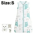thumbnail image 1 of Breathable Lightweight Sleeveless Sleep Bag for Babies with Reverse Zipper, 1 of 8