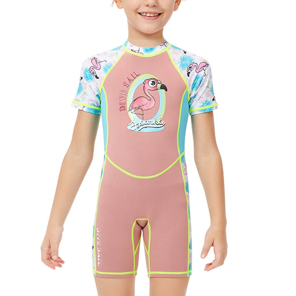 2mm Neoprene Kids Wetsuit for Boys Girls Surfing Snorkling Diving One Piece Suit 