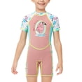 thumbnail image 1 of Sonducket Traje de neopreno para niños de 2MM, traje de neopreno para mantener el calor, mono de protección resistente al desgaste, traje de Surf para Deportes acuáticos Toronja Rosa M Sonducket OD003637-02, 1 of 6