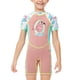 thumbnail image 1 of Soidarity Traje de neopreno para niños de 2MM, traje de neopreno para mantener el calor, mono de protección resistente al desgaste, traje de Deportes acuáticos Toronja Rosa S, 1 of 6