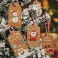 thumbnail image 6 of 50/100Pack Brown Kraft Paper Christmas Gift Tags for DIY Xmas Holiday Present Wrap Stamp and Label Package Name Card, Santa Claus Hang Tag Ornaments New Year Decor, 6 of 7