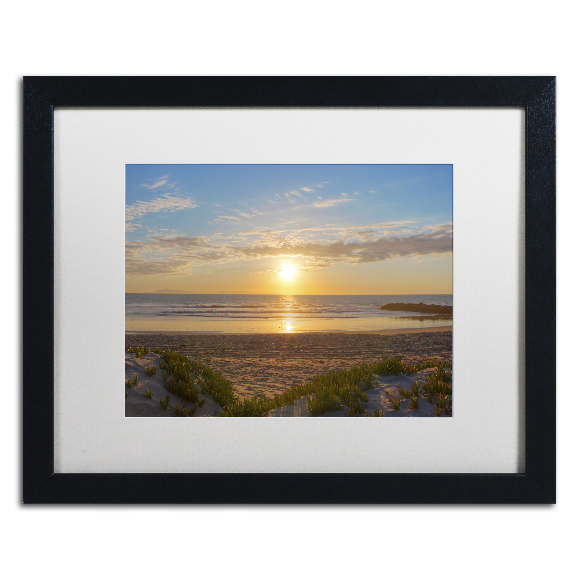 Chris Moyer 'Pierpont Sunset' Matted Framed Art