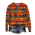 thumbnail image 1 of EHQJNJ Sweat-Shirt pour Femmes Tendance Plus Sweat-Shirt Imprimé pour Femmes Sweat-Shirts Oversize Col Rond Pull à Manches Longues Sweat-Shirts Mignons pour Femmes Sweat-Shirts Graphiques pour Femmes avec Motifs, 1 of 4