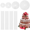 thumbnail image 1 of CNKOO Cake Stand Multi-Tier Dessert Tower Reusable Cake Plate Supports with 12 Plastic Pillars Cake Stand Decoration, 1 of 7