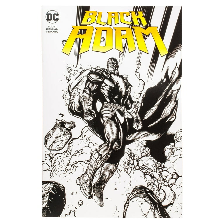 McFarlane Toys DC Direct Black Adam Line Art with Exclusive Comic