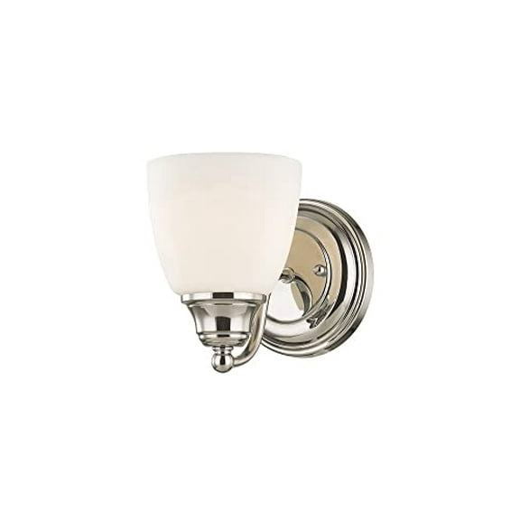 Livex Lighting 13671-91 Somerville 1 Light Wall Sconce, Brushed Nickel