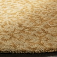 thumbnail image 3 of SAFAVIEH Antiquity Katelynn Geometric Wool Area Rug, Gold/Beige, 8' x 8' Round, 3 of 10