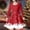 Red, variant on Girls Christmas Dresses Long Sleeve Crew Neck A-Line Girls Winter Dress Girls Outfits Girls' Dresses 6-7 Years