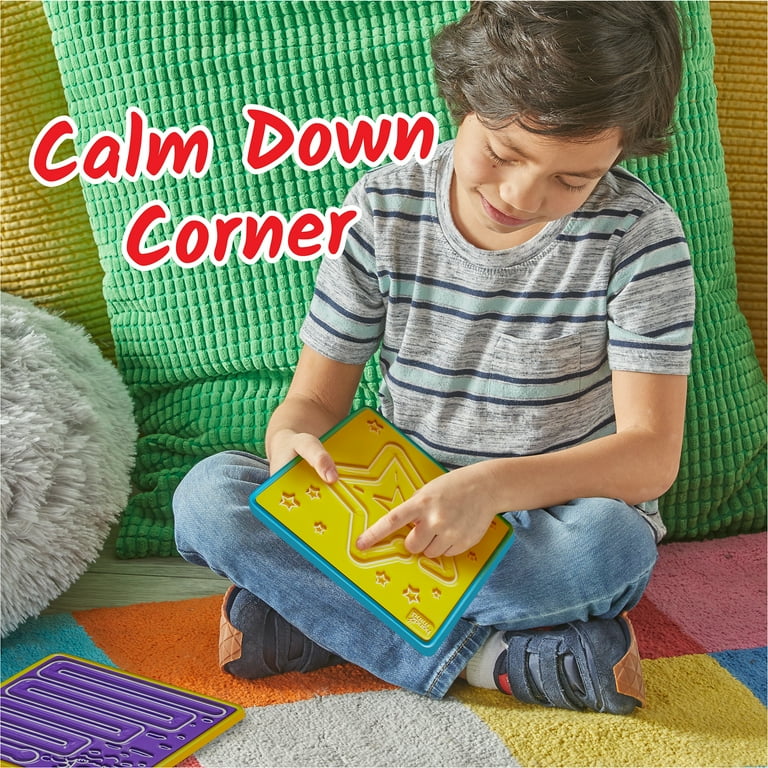hand2mind Mindful Maze Boards, 3 Double Sided Breathing Boards