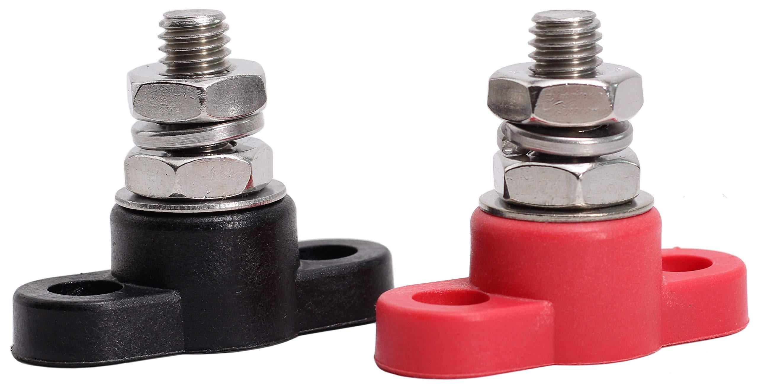 Fastronix 3/8" Stainless Steel Single Stud Power and Ground Junction