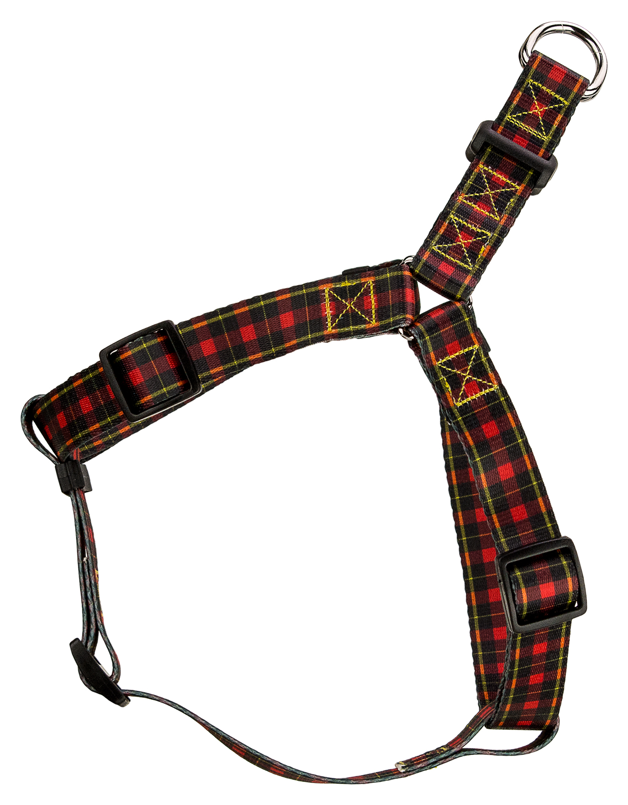 tartan plaid dog harness