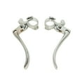 thumbnail image 1 of Brake and Clutch Lever Steel Chrome 1" Handle Bar Universal Vintage Bikes, 1 of 3