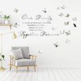 thumbnail image 2 of 3D Mirror Wall Stickers 3D Family Scripture Wall Sticker Acrylic Mirror Bible Verse Inspirational Decal Removable Butterfly Mirror Wall Sticker for House Living Room Wall Decorations, 2 of 7