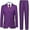 Violet, variante sur Ensemble de Complet Formel pour Garçons 5 Pcs, Doubles Fentes, Taille Ajustable, Veste, Gilet, Pantalon, Chemise, Cravate Brun 8