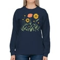 thumbnail image 2 of Floral Graphic Art Women's Sweatshirt, 2 of 3