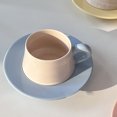 thumbnail image 4 of Taza de café de cerámica de 280 ml con platillo, juego de tazas de café y té de la tarde de estilo simple., 4 of 5