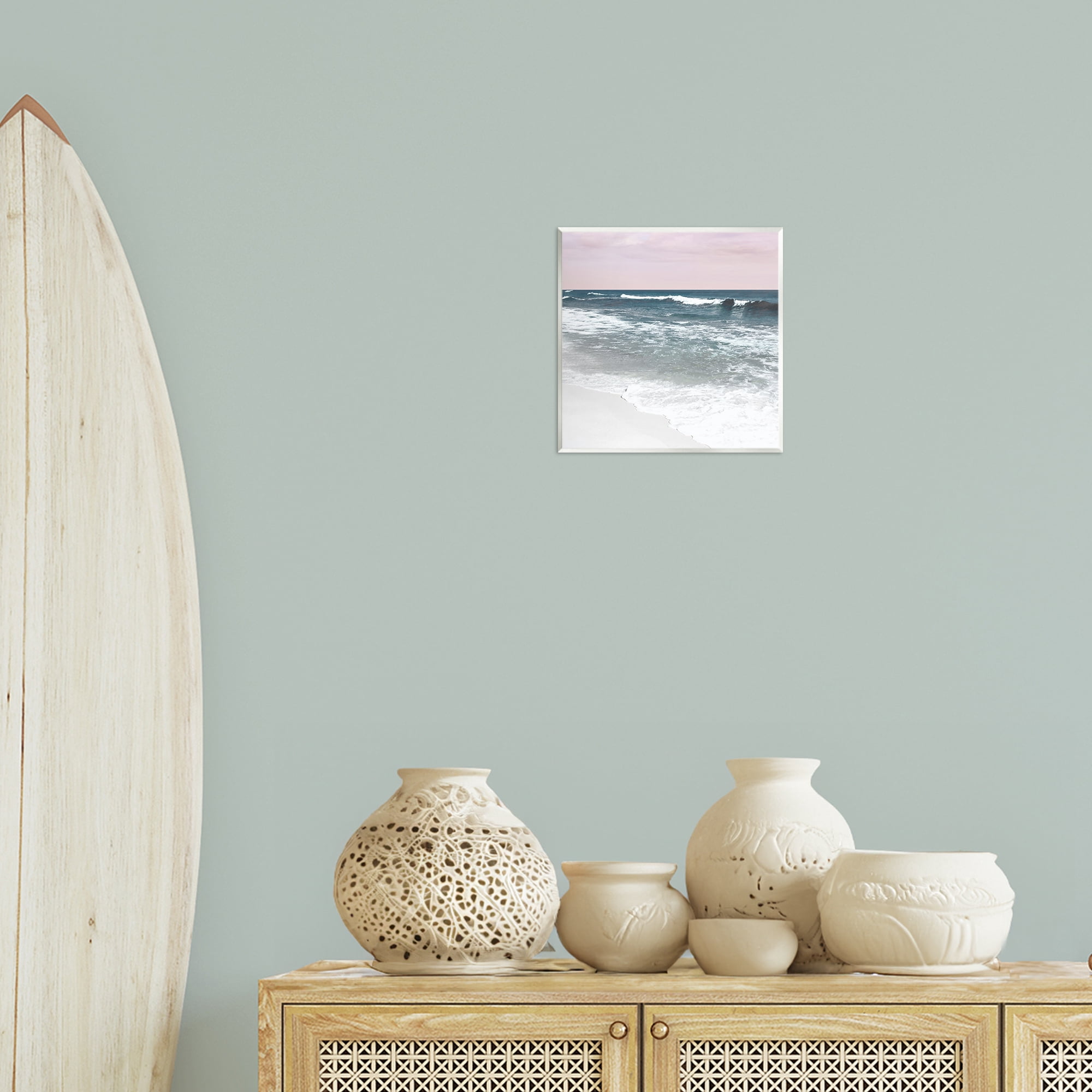 Stupell Industries Rolling Waves Seascape Nautical & Beach Photography Unframed Art Print Wall Art, 12 x 12