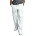 thumbnail image 4 of EYIIYE Men?s Urban Straight Leg Jogger Heavy Weight Fleece Cargo Pocket Sweat Pants, 4 of 6