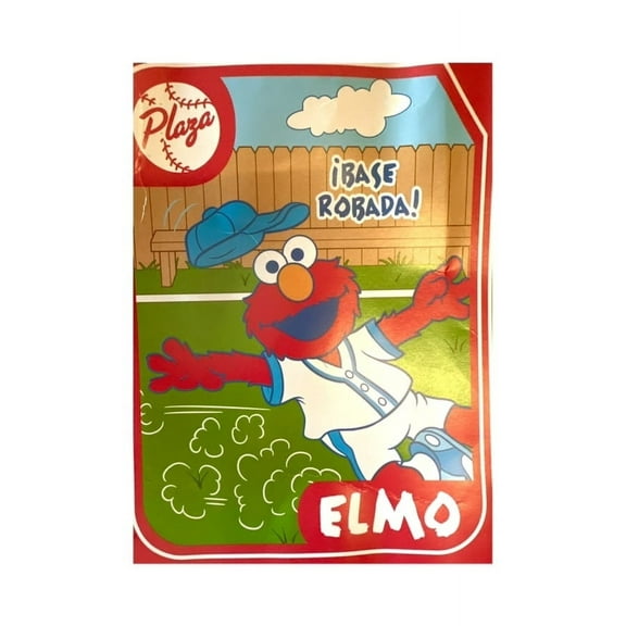 Twin Size Sesame Street Elmo Blaket - Elmo Raschel Plush Soft Blanket (base robada)
