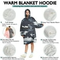 thumbnail image 5 of Dark Blue Camo Irregular Pattern Wearable Oversized Blanket,Wearable Blanket Hoodie for Adults,Cozy Hooded Blankets with Super Pockets,Super Warm Fuzzy Pullover for Women & Men, 5 of 6