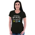 thumbnail image 3 of Inaugural Pixel Puzzle Champion 1980 Women's T Shirt Ladies Tee Brisco Brands S, 3 of 5