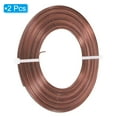 thumbnail image 3 of Uxcell 16.4 Feet Flat Aluminum Wire 18 Gauge Bendable Anodized Aluminum Wire Brown 2 Roll, 3 of 6