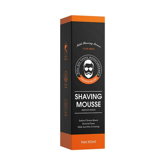 Moisturising Shaving Mousse, Protective Shaving Mousse With Moisturising Ingredients, Men'S Shaving Foam Enriched With Glycerine And Glycine,Soothes Protects Sensitive Skin Cleanses Comfortably