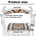 thumbnail image 6 of HELLHERO Geometric Patterns Removable Walker Seat Cover Seat and Backrest Covers Protection Covers Neighborhoods and Street Happy New Year, 6 of 7