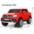 thumbnail image 2 of Patiojoy Voiture Jouet Électrique pour Enfants à 2 Places sous Licence Benz avec Télécommande Rouge, 2 of 6