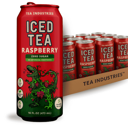 Tea.Industries Raspberry Iced Tea 16 Ounce x 12