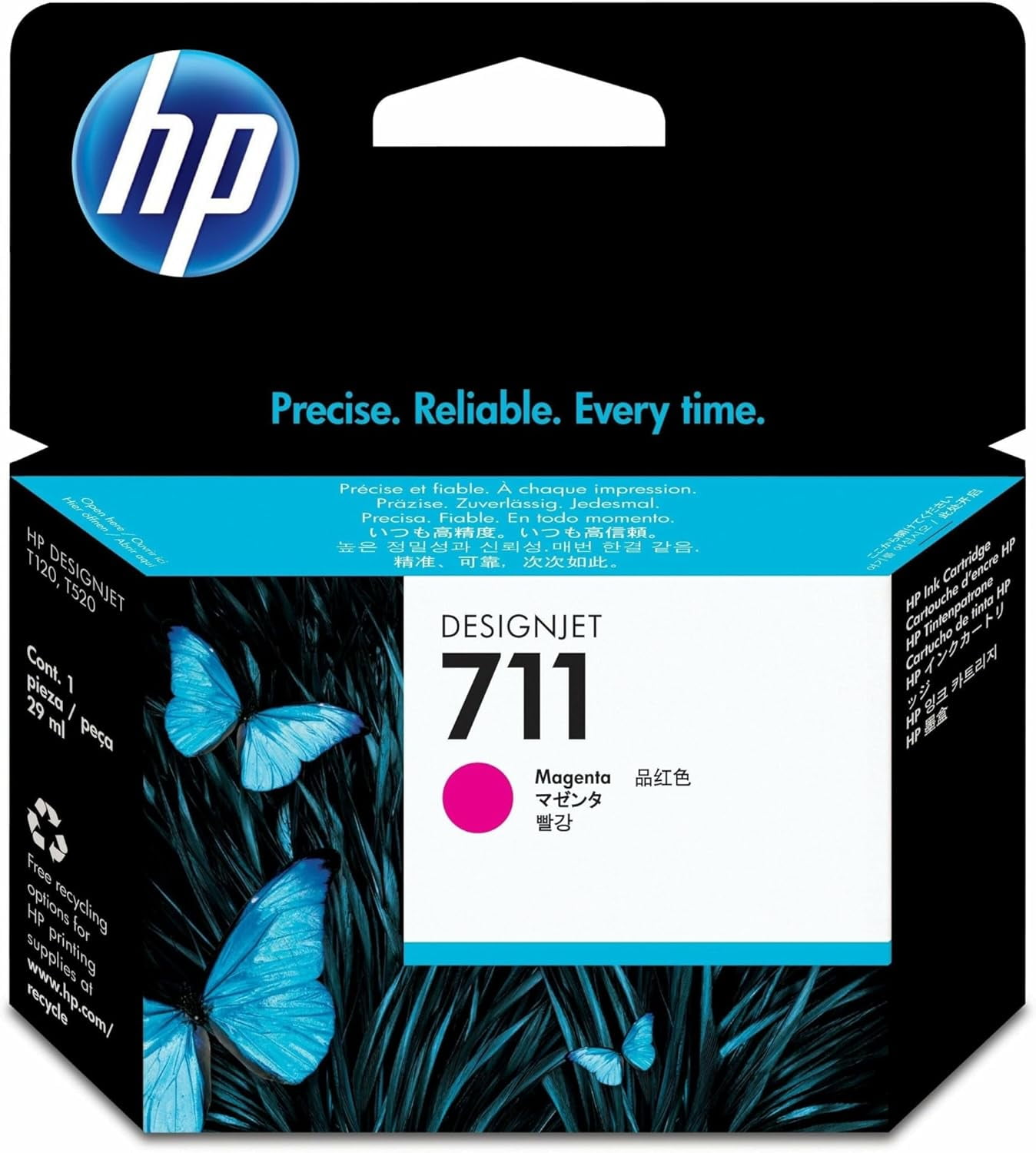 HP 711 29-ml Magenta DesignJet Ink Cartridge (CZ131A)