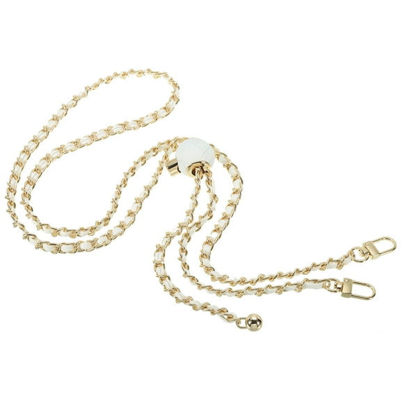 Uxcell 55 Inch Purse Chain Strap, Adjustable Handbag Chains Shoulder CrossBody Replacement for Bags, White/Light Gold