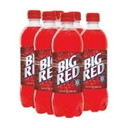 Big Red Soda Pop, 16.9 fl oz, 6 Pack Bottles