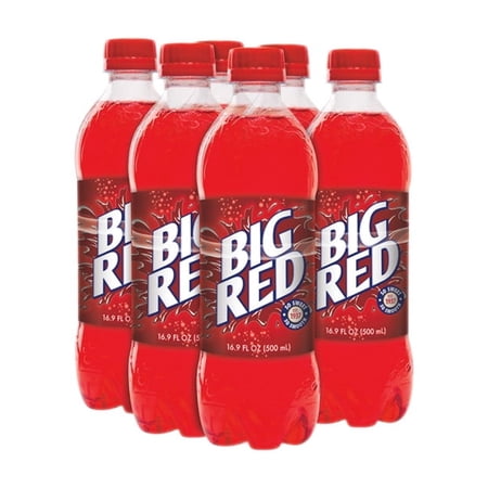 Big Red Soda Pop, 16.9 fl oz, 6 Pack Bottles
