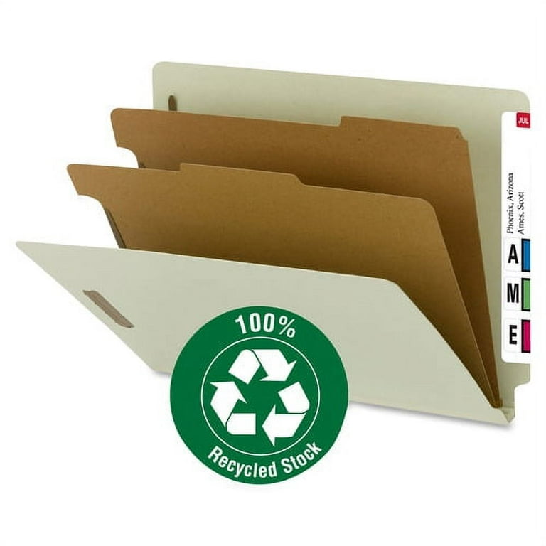 Smead Letter Recycled Classification Folder - 8 1/2 Smead Letter Recycled Classification Folder - 8 1/2