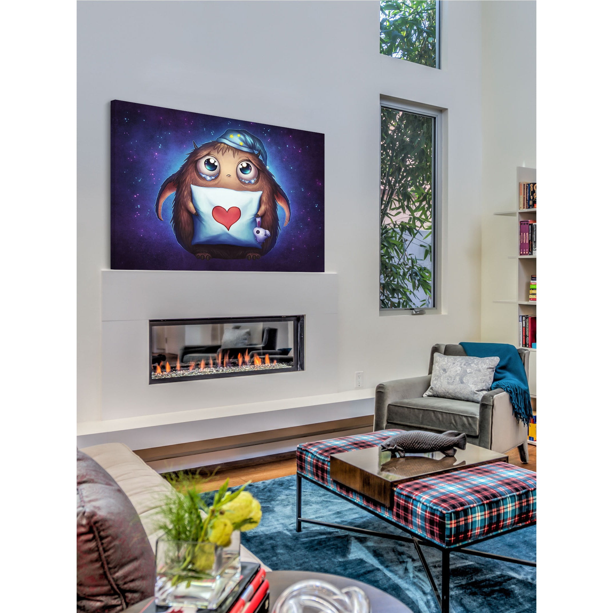 Marmont Hill "Cute Monster" Painting Print on Canvas