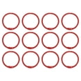 thumbnail image 1 of Unique Bargains 30mm Loose Leaf Binder Rings, 12 Pack 2.2mm Metal Flash Card Book Binding Rings for Key Chain Card, Red, 1 of 7