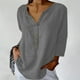 thumbnail image 2 of Vestidos Casuales Para Mujer, Blusas De Mujer De Moda Blusas de verano para mujer, de manga 3/4, lisas, con cuello en V y bolsillos, 2 of 7